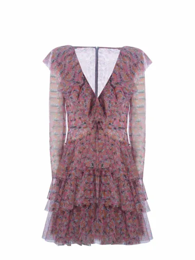 Philosophy Di Lorenzo Serafini Floral Printed Dress In Multi