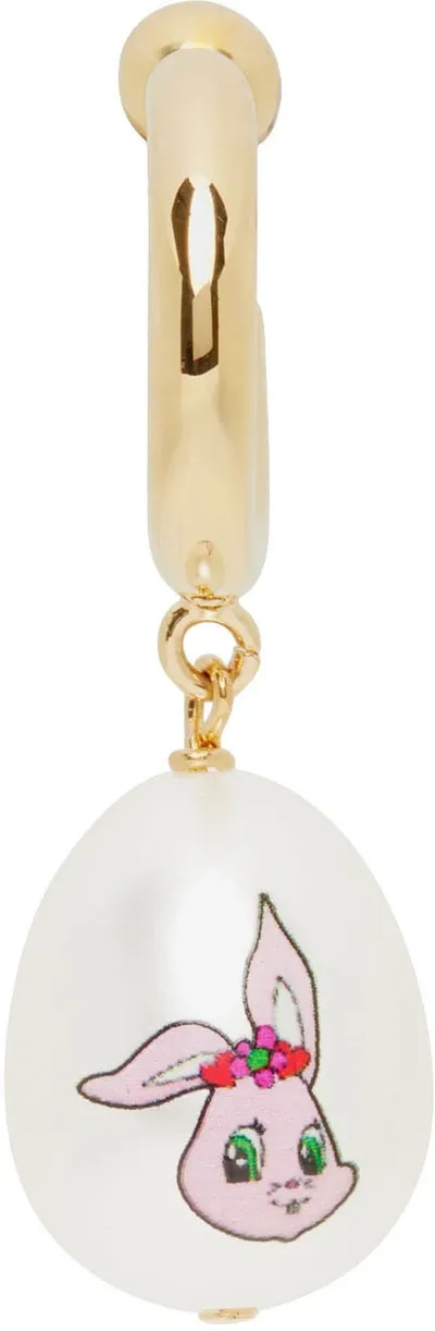 Safsafu Ssense Exclusive Gold Bunny Single Earring