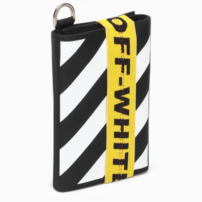 Off-white Diag-print French Wallet In White/black