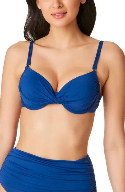 Bleu By Rod Beattie Kore Underwire Bikini Top In Navy