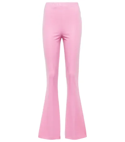 Rotate Birger Christensen Molikka Flared Leggings In Fuschia Pink