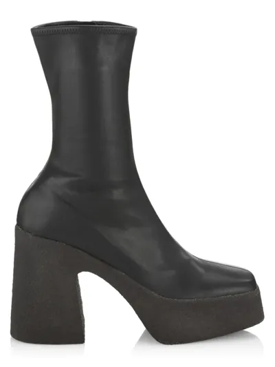 Stella Mccartney 110mm Skyla Faux Leather Ankle Boots In Black