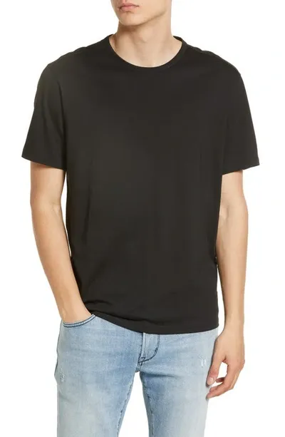 John Varvatos Regular Fit Crewneck T-shirt In Black