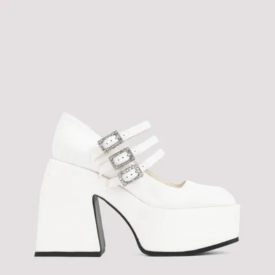 Nodaleto Bulla Marietta 105mm Pumps In Color: White Shantung