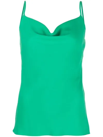 P.a.r.o.s.h Panty Cowl Neck Camisole In Green