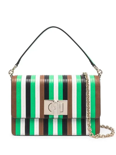 Furla 1927 Stripe-detail Bag In Multi