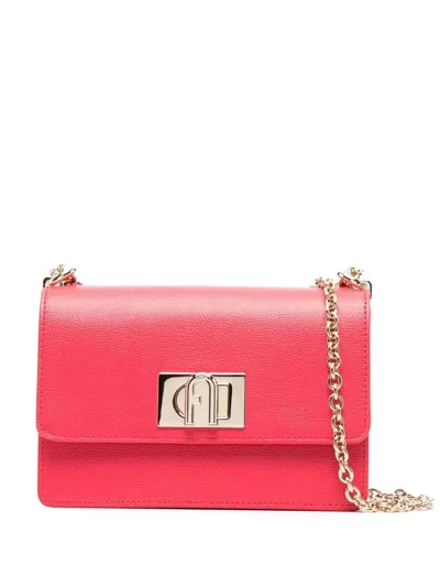 Furla 1927 Leather Crossbody Bag In Pink