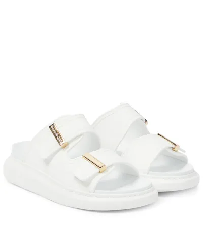 Alexander Mcqueen Rubber Slides In New Ivory