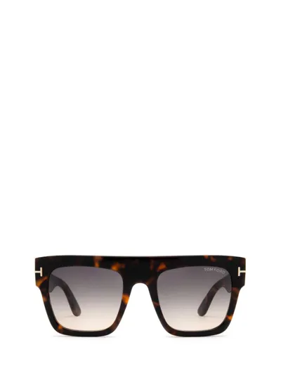 Tom Ford Eyewear Renee Square In Brown