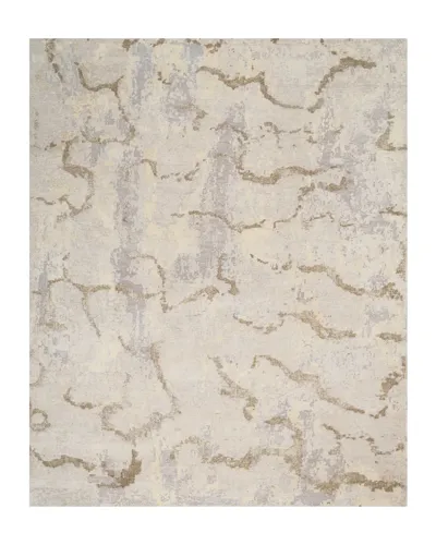 Nourcouture Tranquilite Hand-knotted Rug, 9' X 12' In Tan/gold