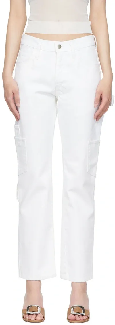 Maryam Nassir Zadeh White Straight-cut Jeans In 1074 White