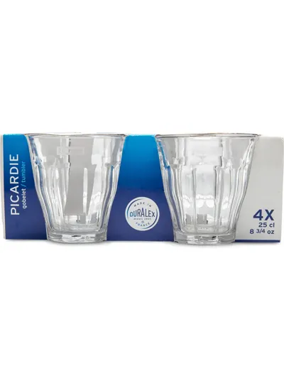 Supreme Duralex Glasses (set Of 4) In White