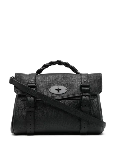 Mulberry Oversized Alexa Shoulder Bag In Black-black