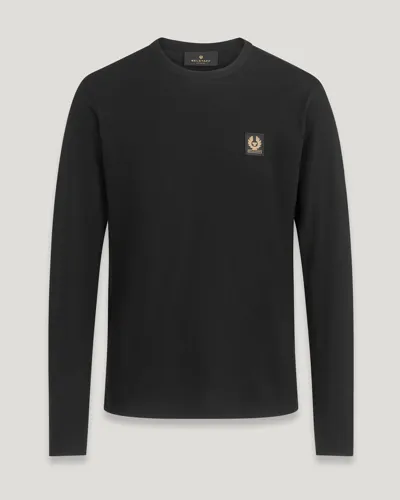 Belstaff Long Sleeved T-shirt In Black