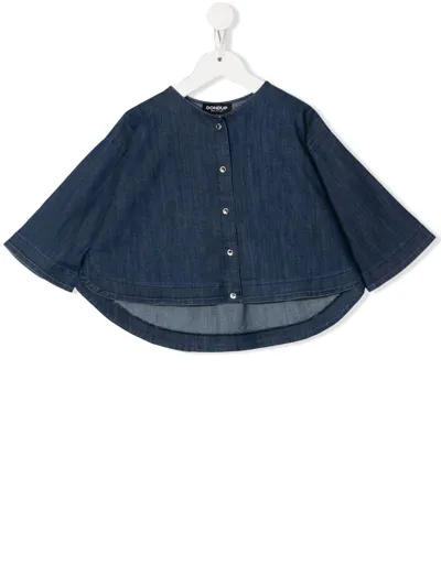 Dondup Kids' Denim Tunic Top In Blue