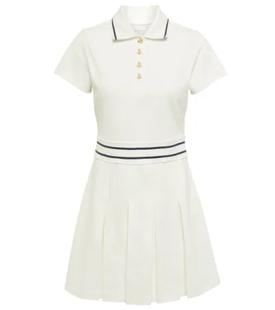 Varley Cotton-blend Tennis Minidress In Snow White