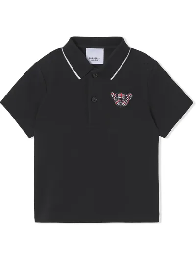 Burberry Babies' Thomas Bear Cotton Piqué Polo Shirt