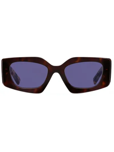 Prada Symbole Rectangle-frame Sunglasses In Multi