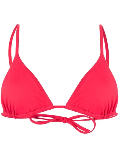 Eres Mouna Bikini Top With Thin Straps In Red