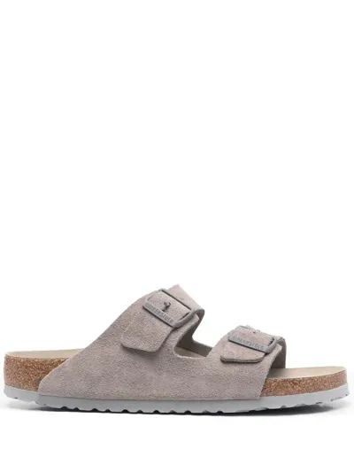 Birkenstock Arizona Side-buckle Sandals In Grey