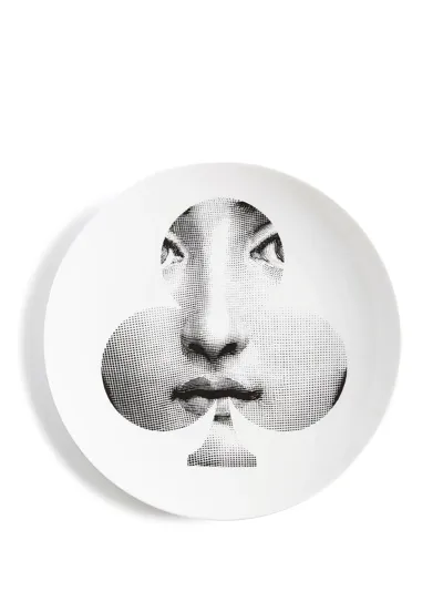 Fornasetti Tema E Variazioni N.69 Wall Plate In Weiss