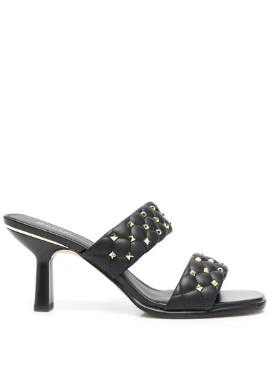 Michael Michael Kors Studded Open-toe Sandals In Black