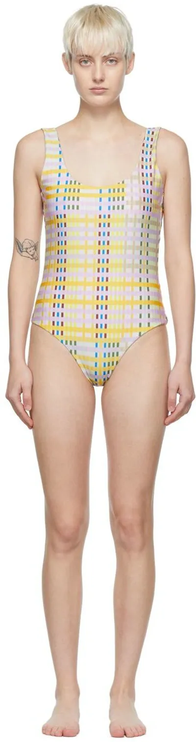 Stine Goya Ssense Exclusive Yellow Angela One-piece Swimsuit In 2006 Techno Check