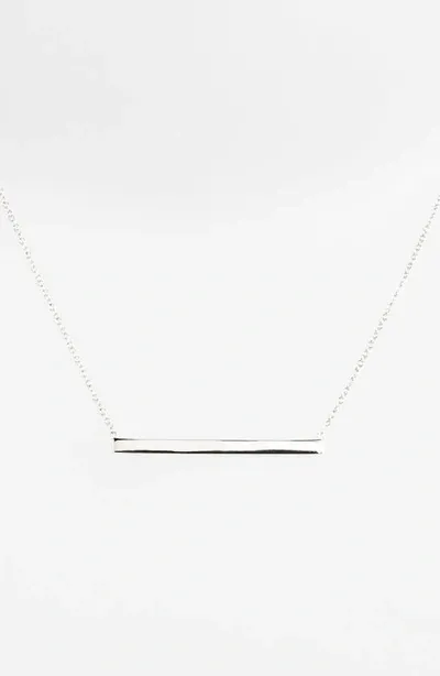 Argento Vivo Bar Pendant Necklace In Silver