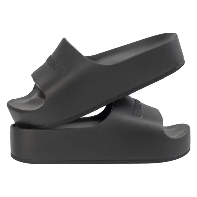 Balenciaga Chunky Platform Slides In Black