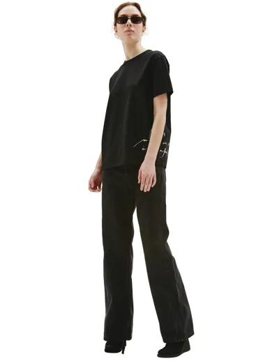 Ann Demeulemeester Jarno Cotton T-shirt In Black