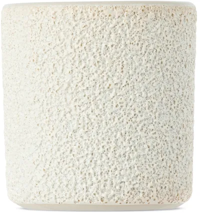 Marloe Marloe Off-white Tumbler Candle In Lava / Bone