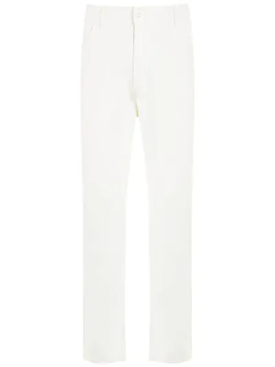 Amir Slama Straight-leg Cotton Trousers In White