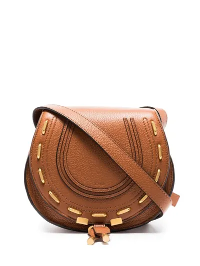 Chloé Marcie Crossbody Bag In Brown