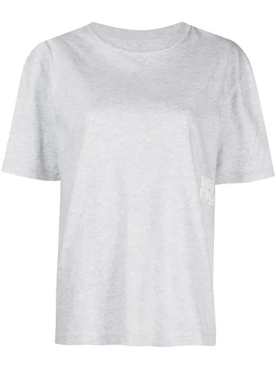 Alexander Wang Logo-print Cotton T-shirt In White