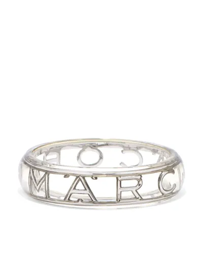 Marc Jacobs The Logo Bangle In Silver