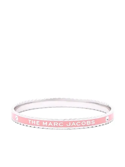 Marc Jacobs The Medallion Scalloped Bangle In Pink