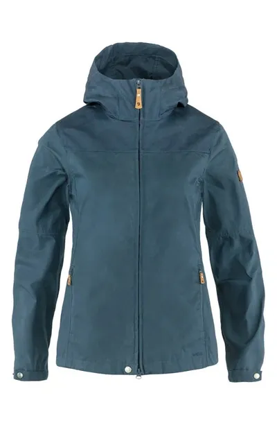 Fjall Raven Fjällräven 'stina' Hooded Water Resistant Jacket In Indigo Blue