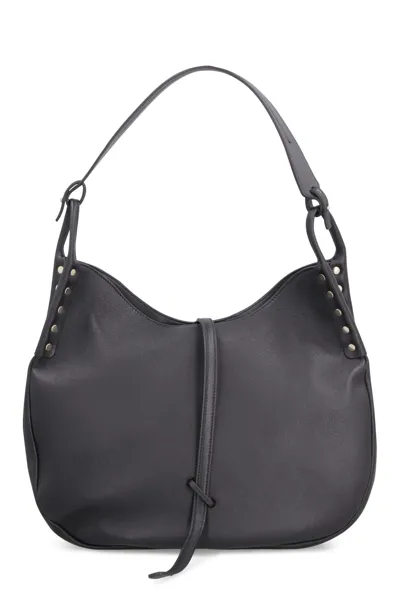 Zanellato Ima Leather Hobo-bag In Black