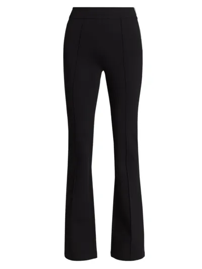 Helmut Lang Luxe Ponte Zip Pocket Bootcut Pants In Black