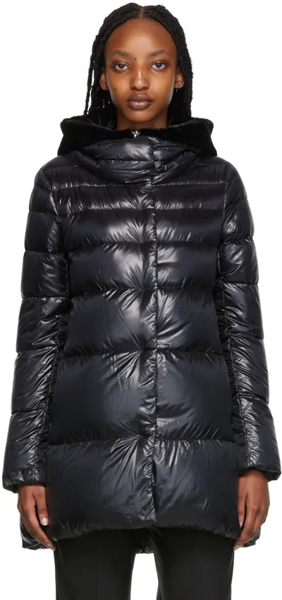 Herno Black Nylon Down Jacket