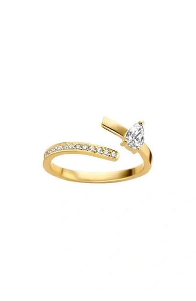 Kimai Aqua Lab Created Diamond Open Ring In Yellow