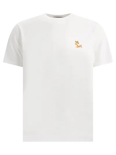 Maison Kitsuné Maison Kitsun Mens White Other Materials T-shirt