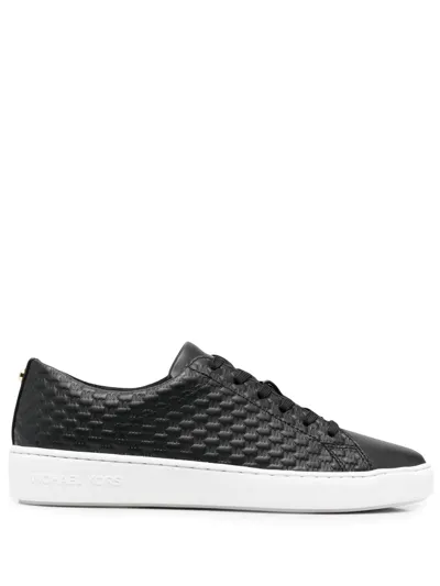 Michael Michael Kors Keaton Embossed Low-top Sneakers In Schwarz