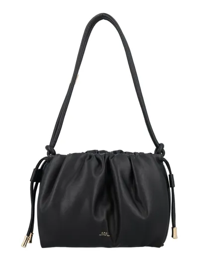 Apc A.p.c. Ninon Mini Shoulder Bag In Black