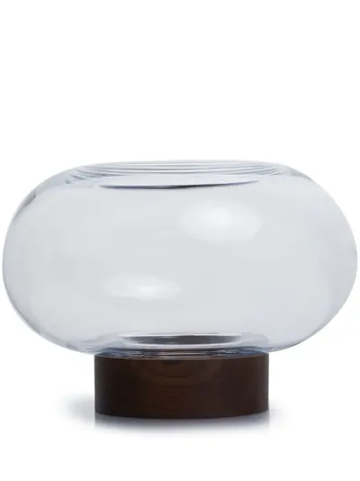 Lsa International Oblate Wide Vase In Braun