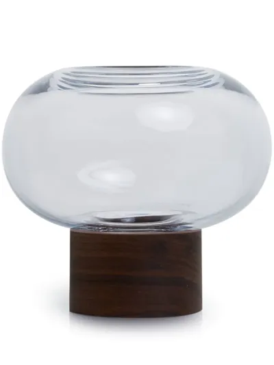 Lsa International Oblate Small Vase In Braun