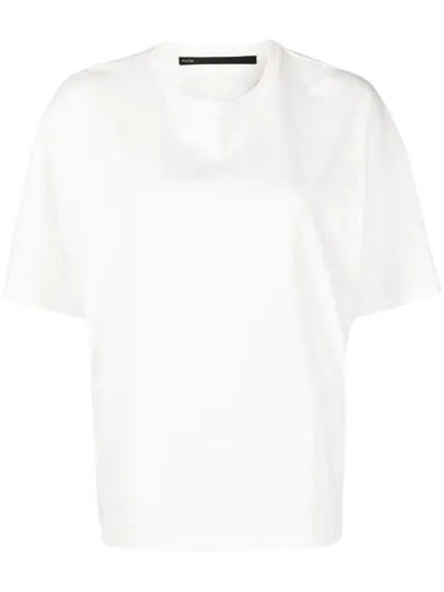 Muller Of Yoshiokubo Drop-shoulder Cotton T-shirt In White