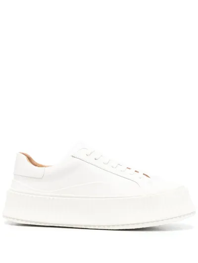 Jil Sander Low-top Lace-up Sneakers In Neutrals