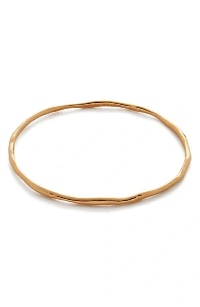 Monica Vinader 18ct Gold Plated Vermeil Silver Siren Muse Bangle Bracelet