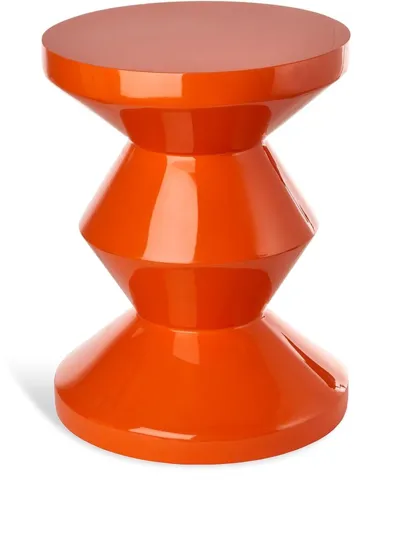 Polspotten Zig Zag Stool In Orange